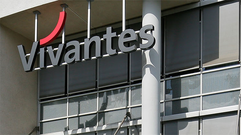 Top-Referenz, Vivantes Logo an Gebäude