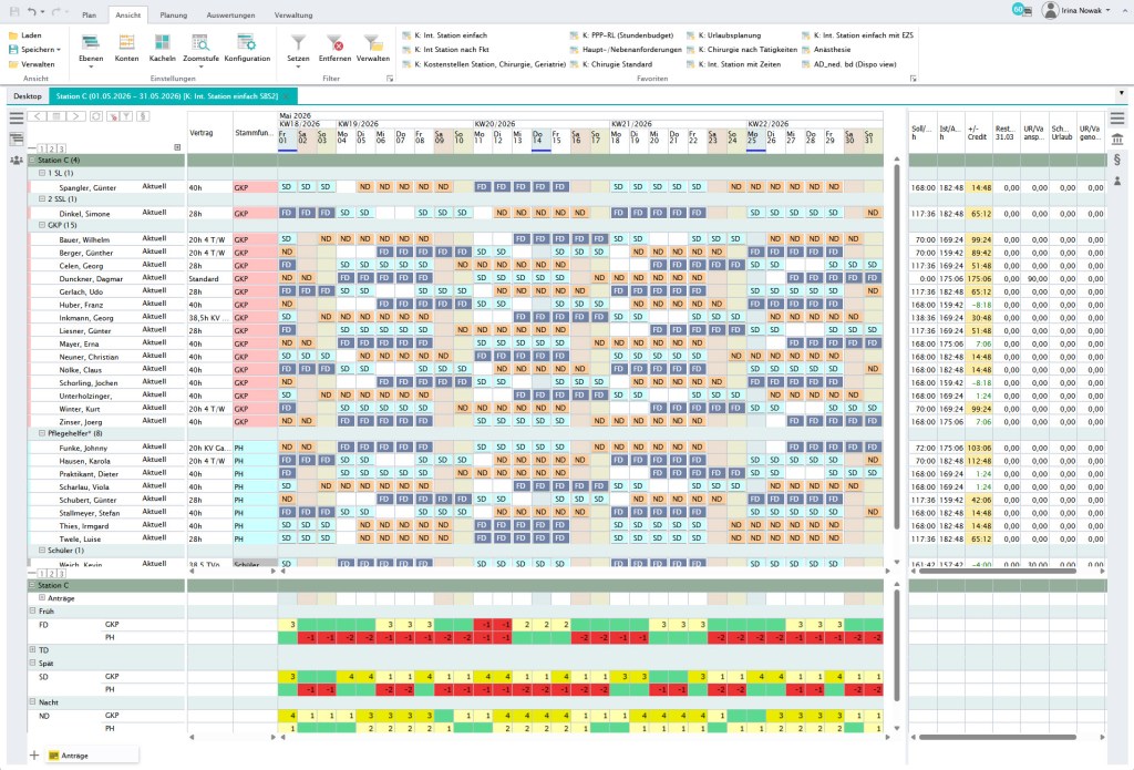 Rahmendienstplan-plano