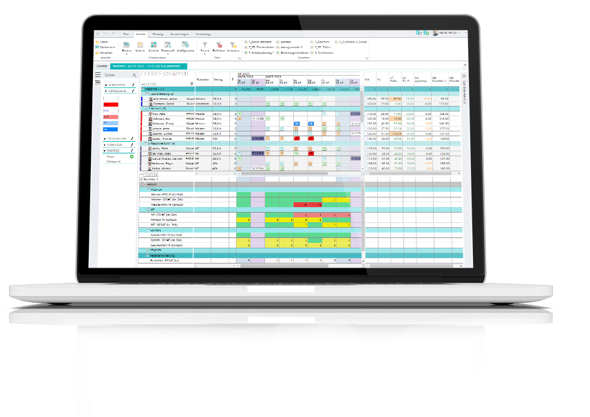 Personaleinsatzplanung mit plano Roster in der Produktion