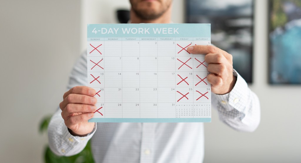 4-daagse werkweek, kalender, personeelsbeheer, tijdmodellen