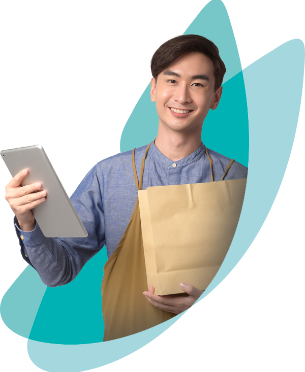 Nachhaltiges Workforce Management-Junger Mann aus dem Detailhandel