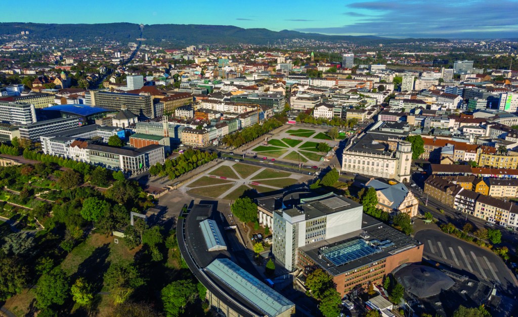 Luftaufnahme auf Kassel