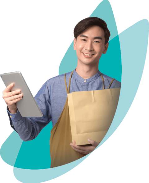 Nachhaltiges Workforce Management-Junger Mann aus dem Handel