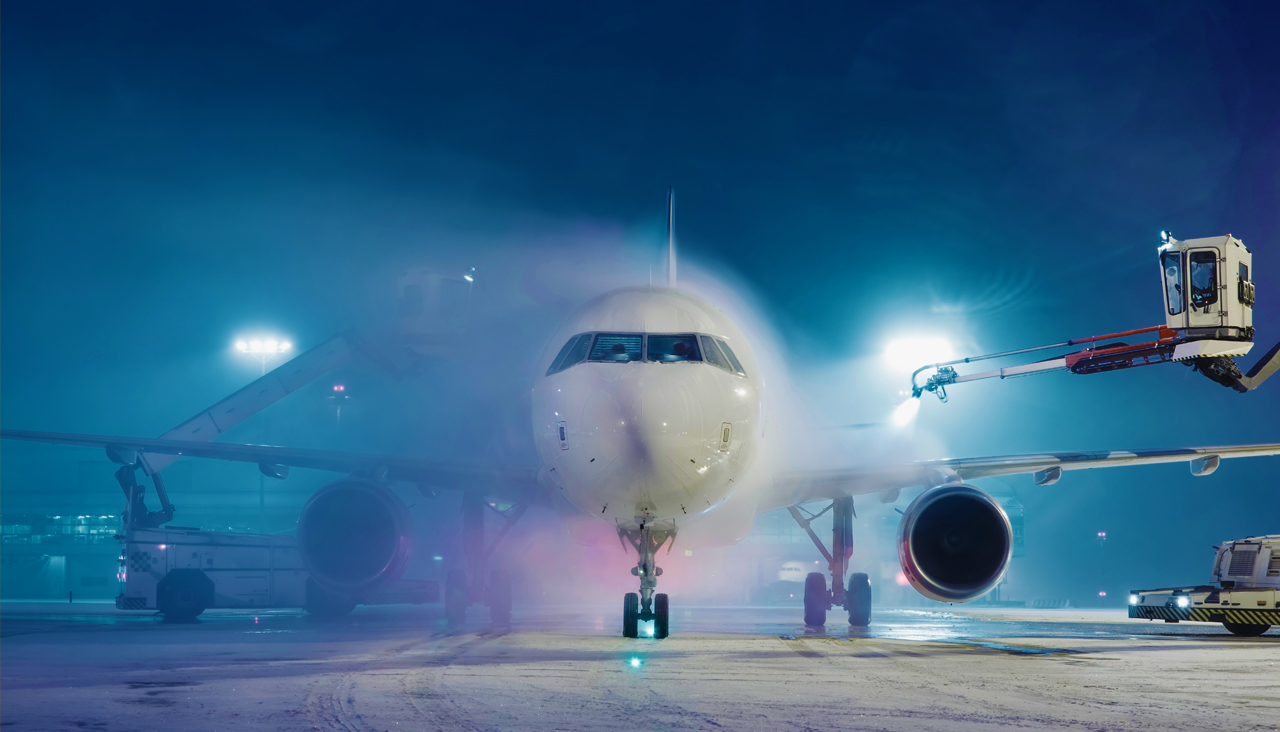 De-Icing am Flughafen