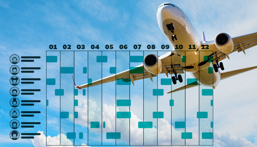 Annual vacation planning for airport staff - wfm